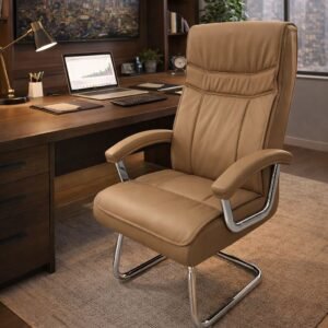 Executive Fixed Chair – Camel Sleek Edition