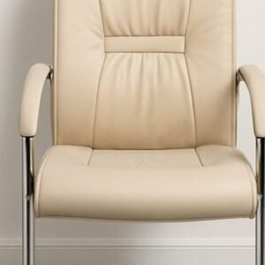 Executive Fixed Chair – Cream Mid Back Edition