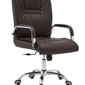 Executive Round Chair – Brown Low Back Edition