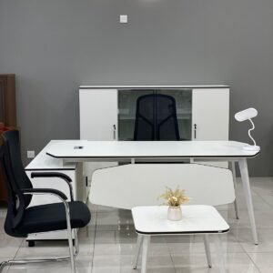 Luxurious Modern Office Set All White