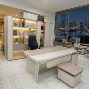 Luxurious Modern Office Set Cream & Light Beige