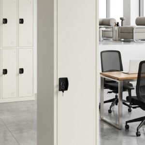 Off White Single Door Metal File Cabinet