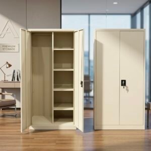 Premium Off White 2 Door Metal File Cabinet